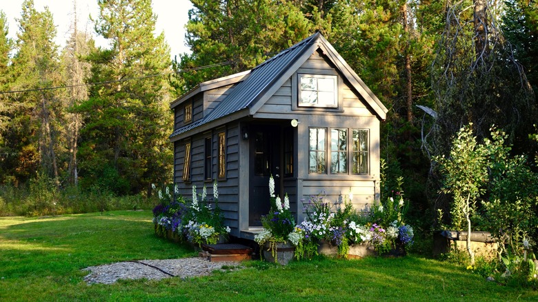 grey tiny home