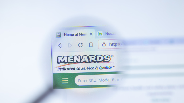 Menards website