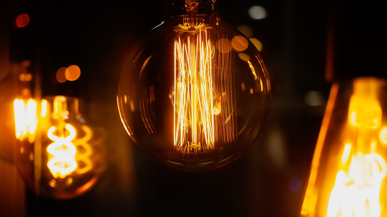 warm colored light bulb