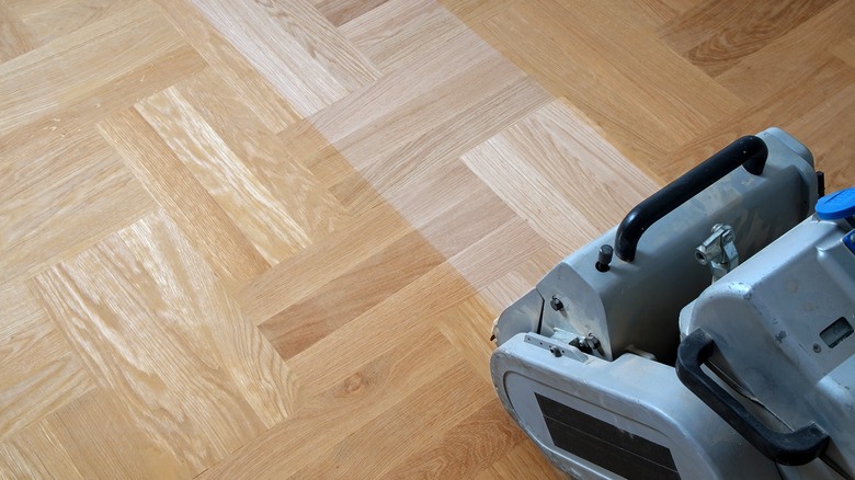 Sanding hardwood floors