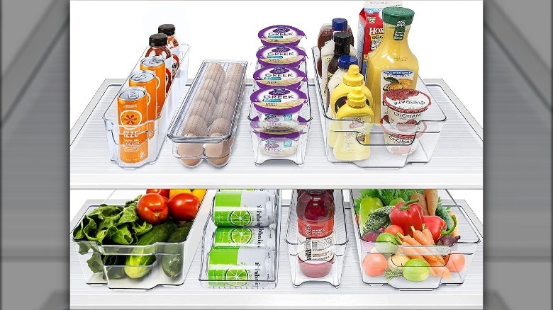 set of fridge organizers