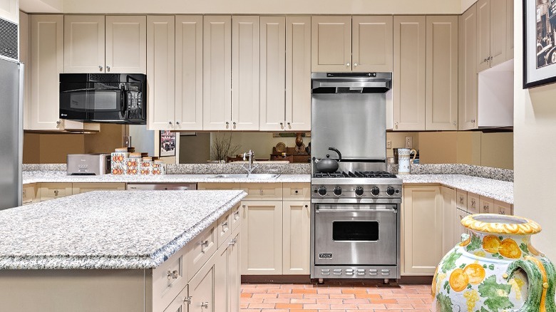 Kitchen in Lane's Tribeca apartment