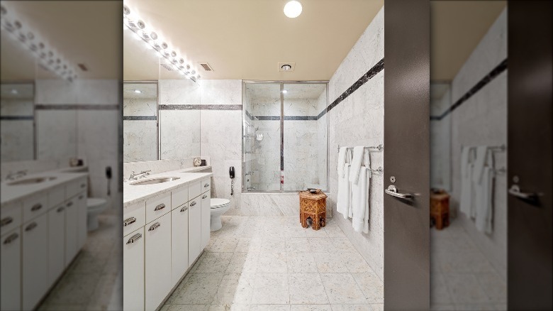 Bathroom in Lane's Tribeca apartment