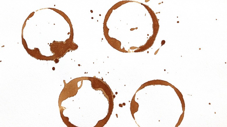 Coffee ring stains