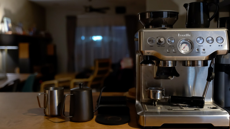 Breville coffee maker on counter