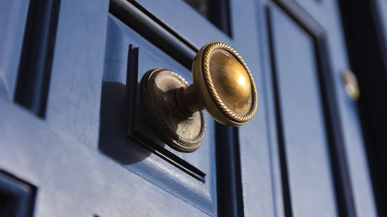 copper door knob