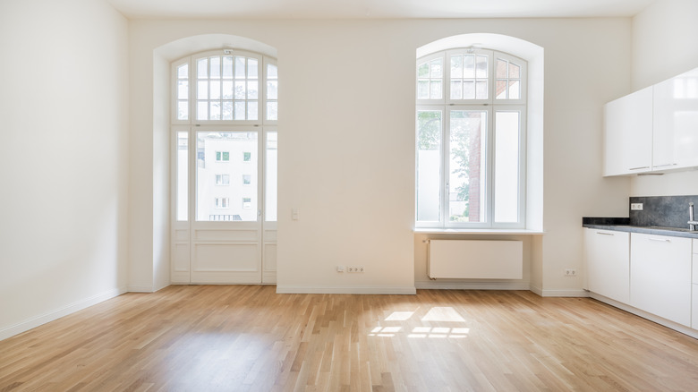 Empty apartment after tenant moved out