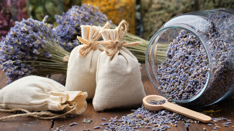 Lavender and lavender sachets