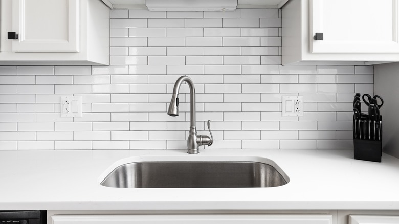 Kitchen with granite countertop