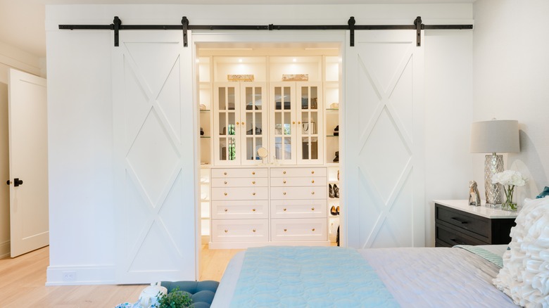 barn doors in bedroom