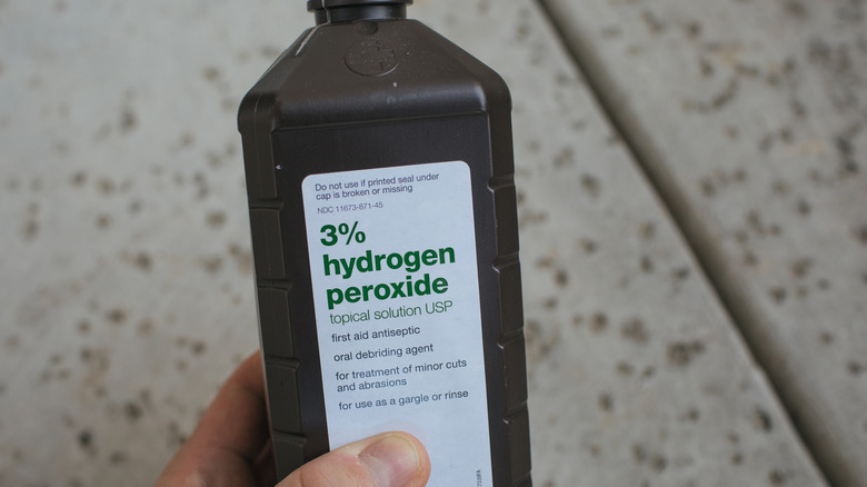 Bottle of hydrogen peroxide