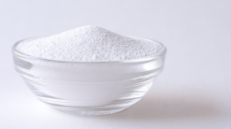 borax in a bowl white background