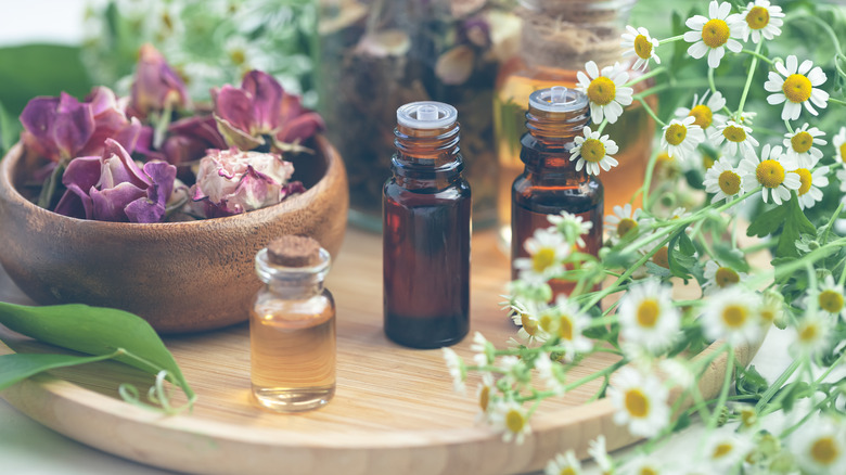 Essential oils and blossoms