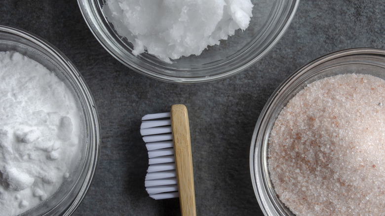 Alternative toothpaste ingredients and toothbrush