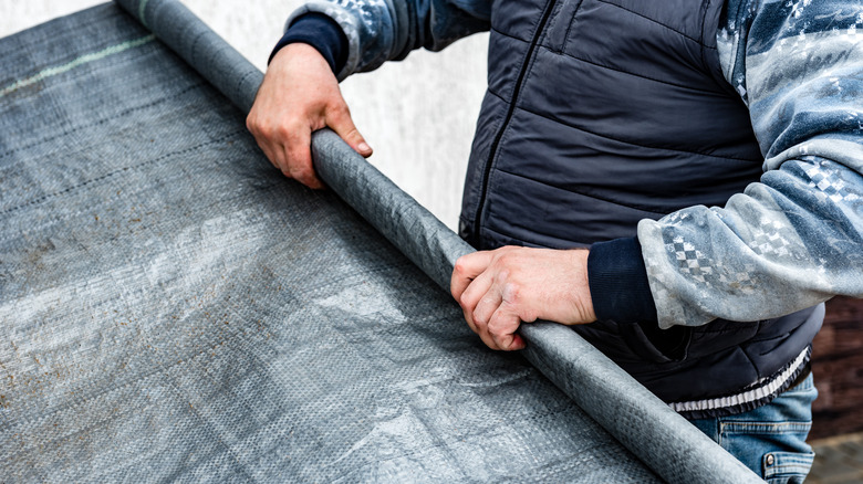 Man with vapor barrier