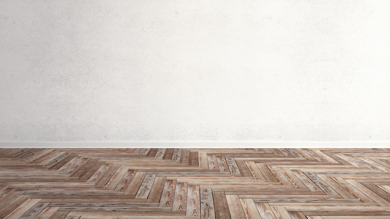 diagonal herringbone flooring