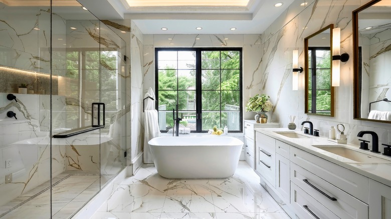 luxurious spa-like bathroom