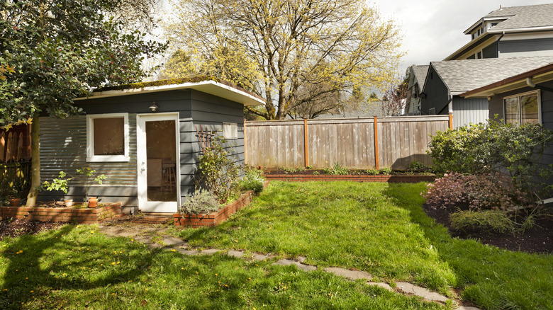 outdoor shed