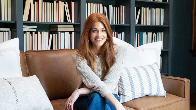 Jenn Todryk sitting on a couch