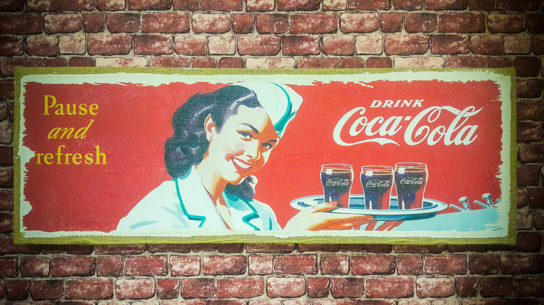 Vinage coca-cola artwork