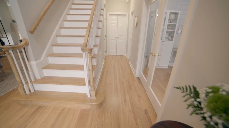 Entryway that's been redesigned by Hilary Farr