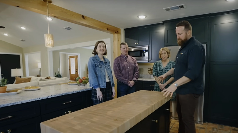 home town butcher block kitchen