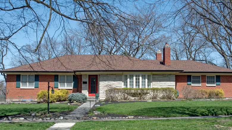 Older brick ranch home