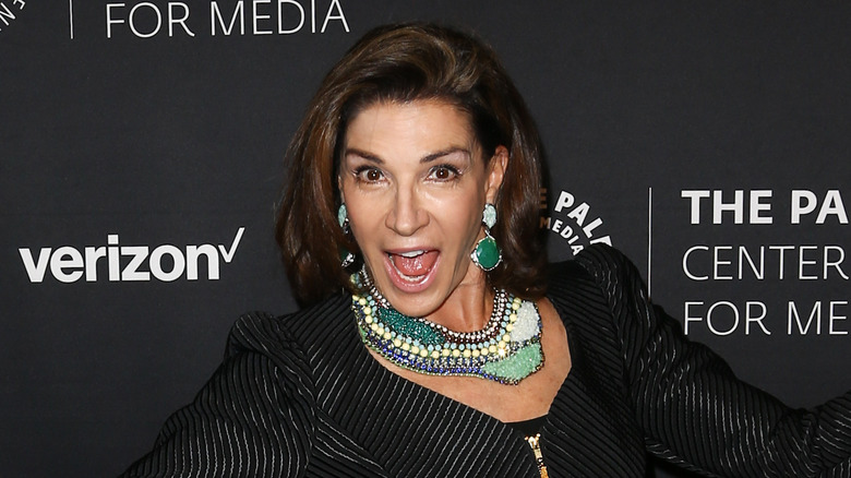 Hilary Farr posing on the red carpet