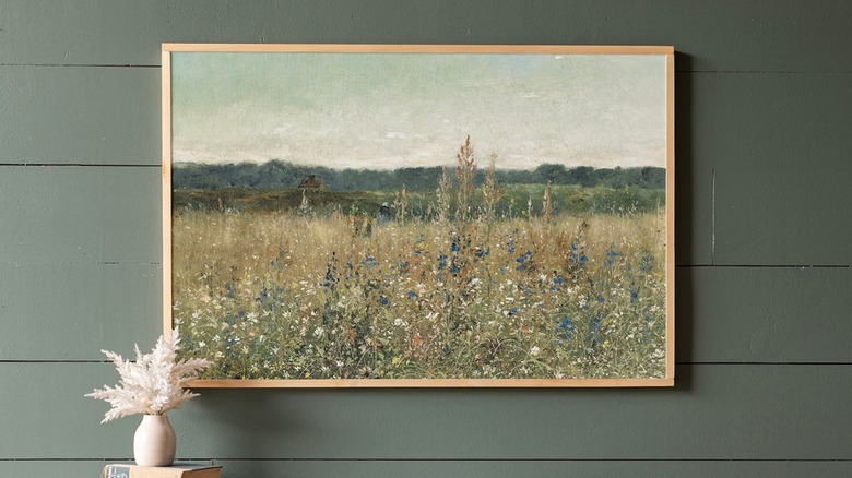 Vintage Wildflower Field Wall Art