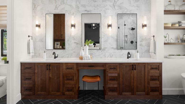 stylish double vanity