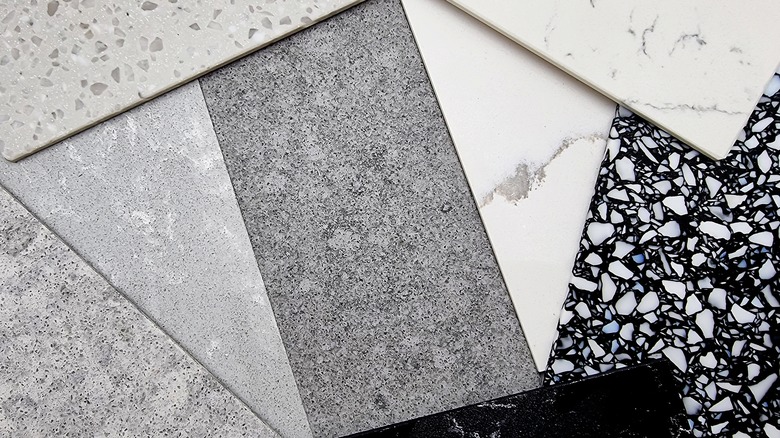 quartz countertop samples