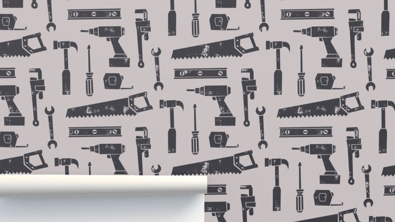 Tools wallpaper from Spoonflower