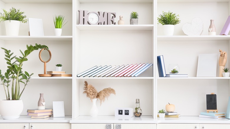 Styled bookshelf