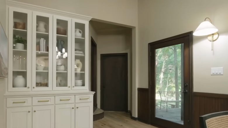 renovated built-in hutch