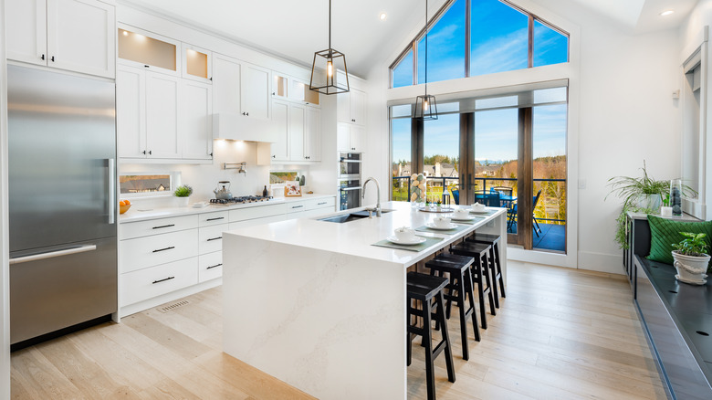 Staged kitchen in home