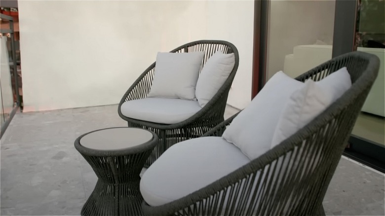 lounge chairs on patio