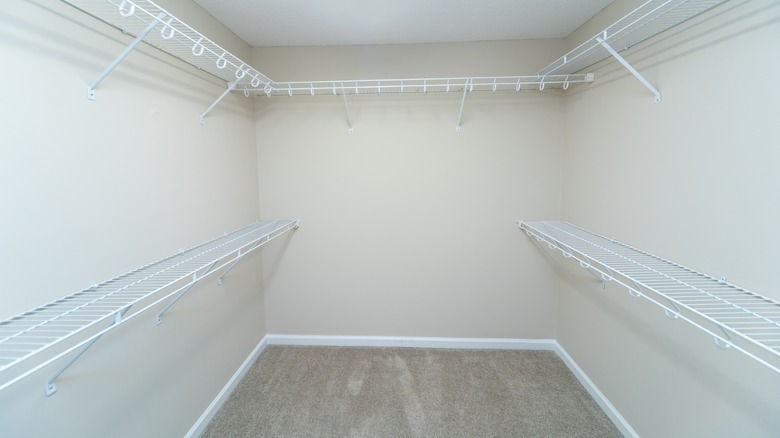 Builder-grade wire shelving