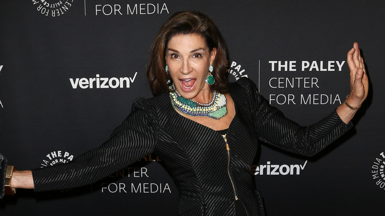 Hilary Farr poses on the red carpet