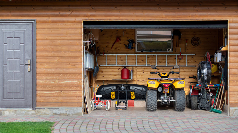 Storage in a shortened garage