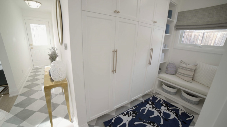 mudroom with storage