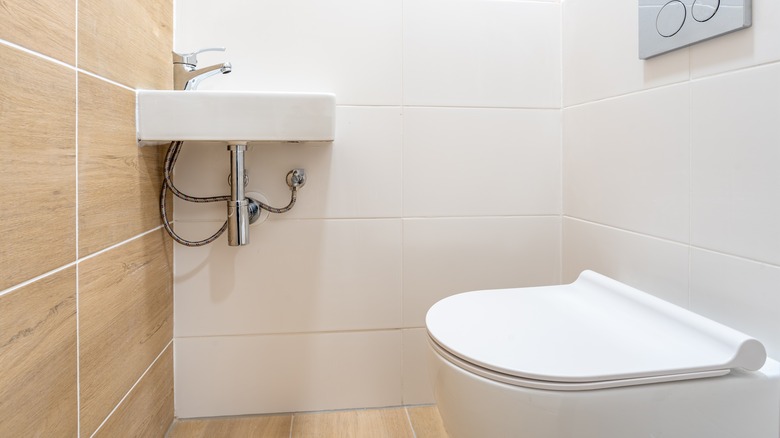 wall-hung bathroom sink