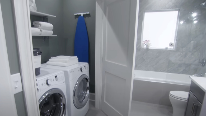 bathroom laundry room combo