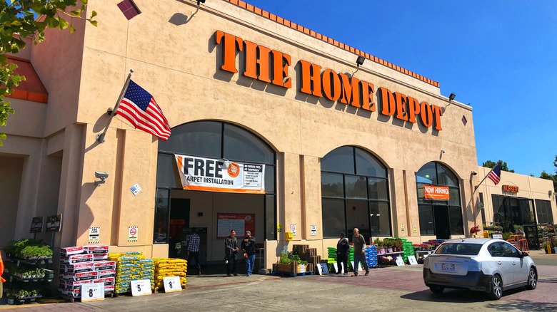 Exterior of Home Depot store