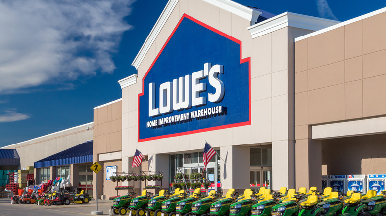 Exterior of Lowe's store