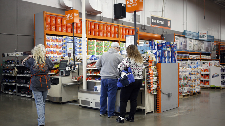 Home Depot self checkout 