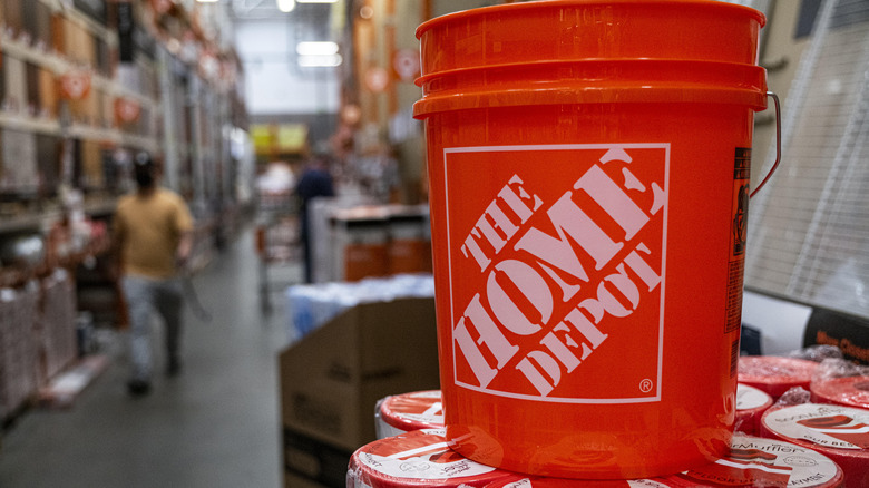 Orange Home Depot bucket