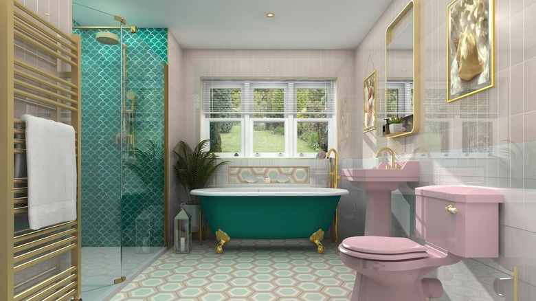 Mermaidcore bathroom