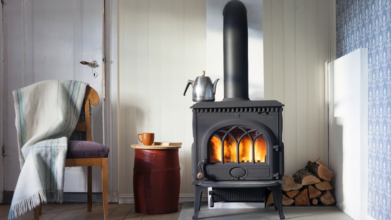 wood burning stove