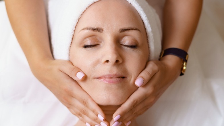 Woman getting a massage 