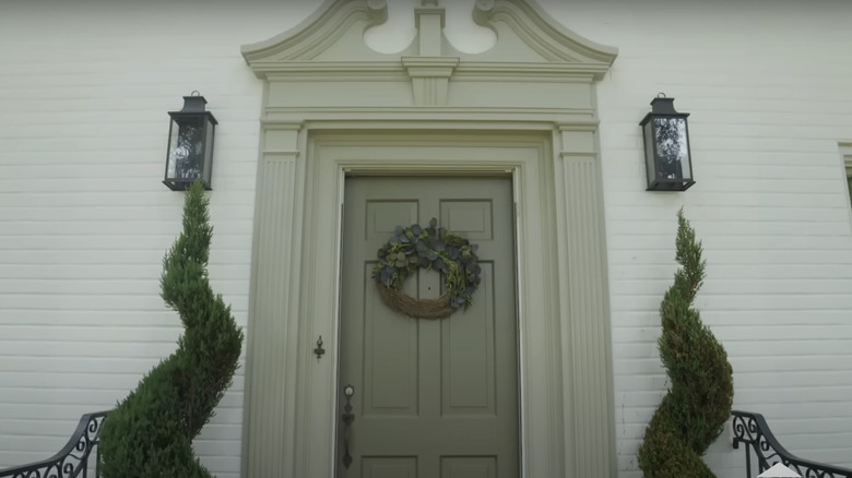 traditional home and front door